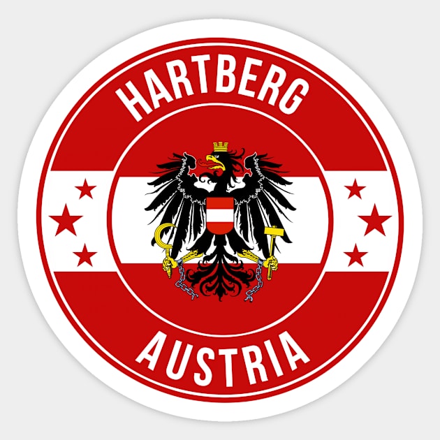 Hartberg Austria Sticker by urban-wild-prints